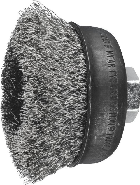 PFERD CUP BRUSH CRIMPED STAINLESS STEEL WIRE 75MM M14 THREAD